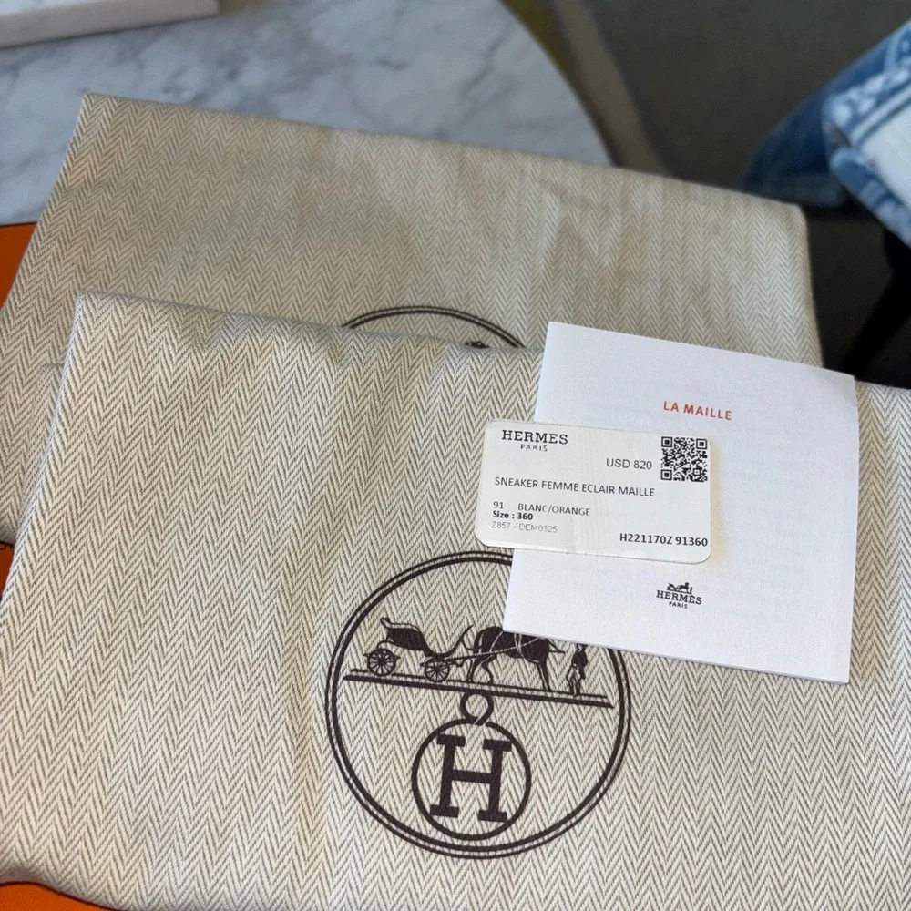 Hermes Eclair Maille Slip On Sneaker - Picture 16 of 16